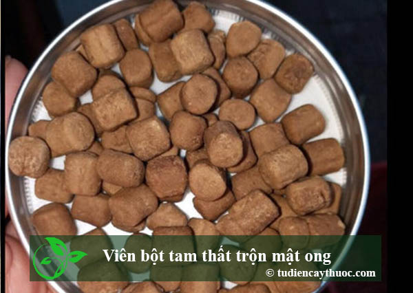 viên tam thất mật ong viên tam thất mật ong